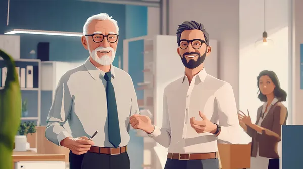 Unternehmer freuen sich über MyBusiness MyBusiness Optimierung für Unternehmen